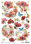 Rice Paper A4 Spring sunshine - 5 Sheets