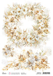 Rice Paper A4 Tangle Of Lilies - 5 Sheets