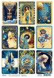 Rice Paper A4 Astral Cards - 5 Sheets