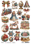 Rice Paper A4 Vintage Toys - 5 Sheets
