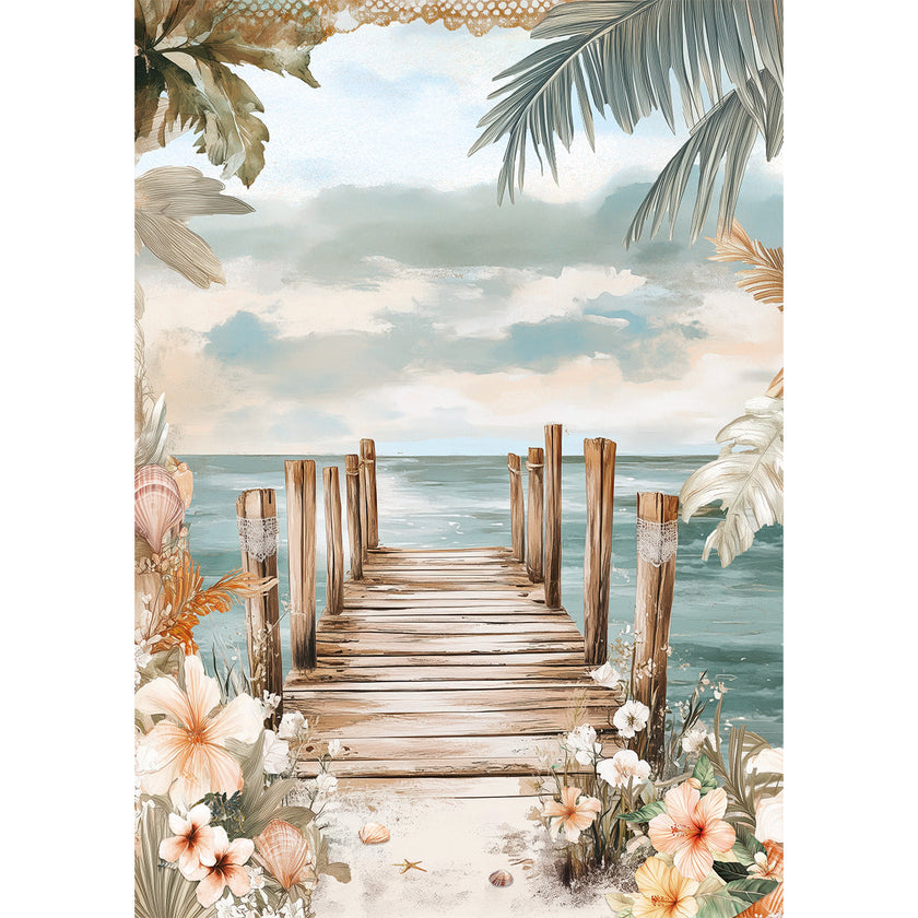 Rice Paper A5 MIXED 8/Pkg Summer Days