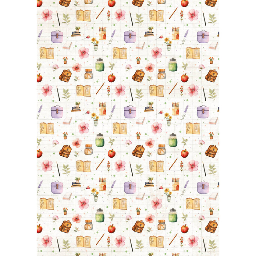 Rice Paper A5 MIXED 8/Pkg Back To School
