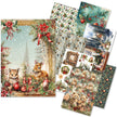 Rice Paper A5 MIXED 8/Pkg Hot Cocoa & Holly