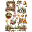 Rice Paper A5 MIXED 8/Pkg Hot Cocoa & Holly