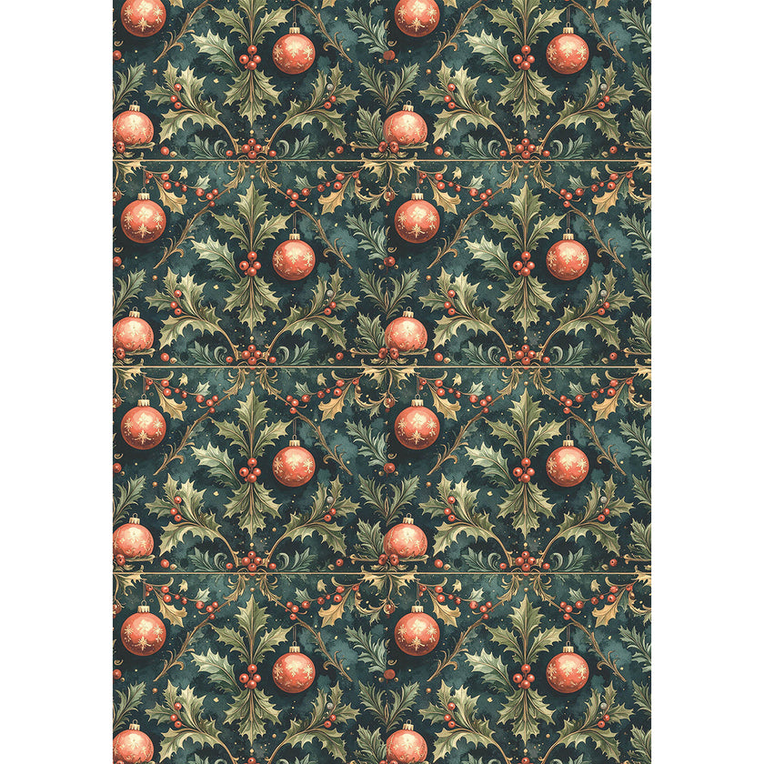 Rice Paper A5 MIXED 8/Pkg Hot Cocoa & Holly