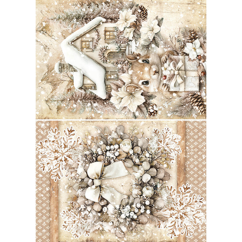 Rice Paper A5 MIXED 8/Pkg Winter Season