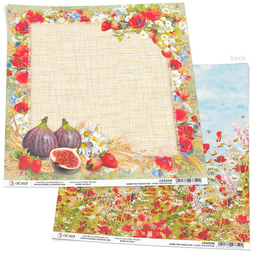 Ciao Bella Sweet Countryside Paper Sheet 12