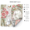 Ciao Bella Frozen Roses Paper Sheet 12