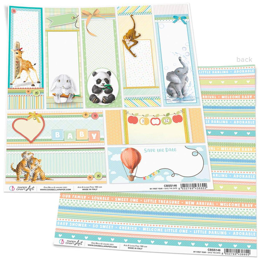 Ciao Bella Save the Date Paper Sheet 12