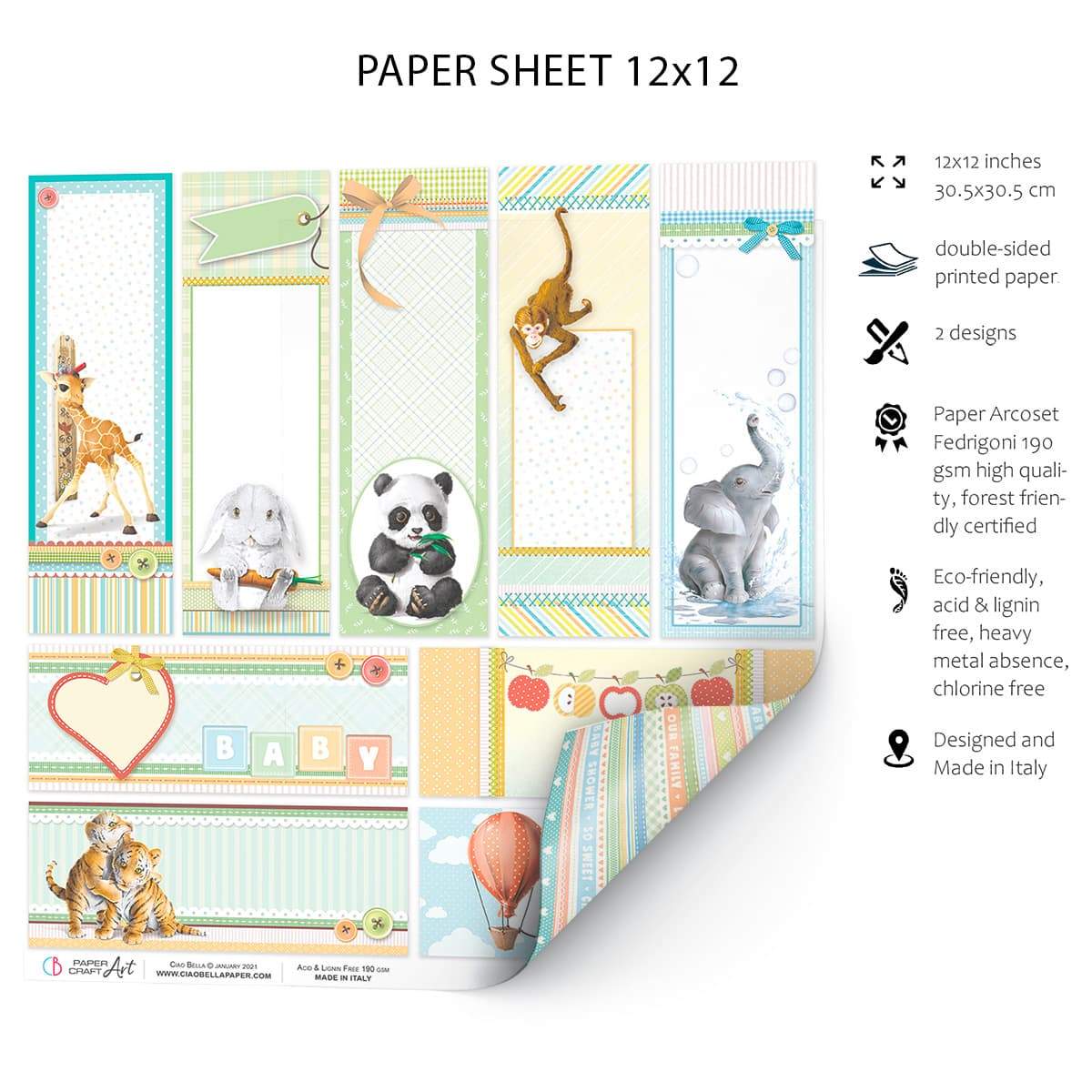 Ciao Bella Save the Date Paper Sheet 12