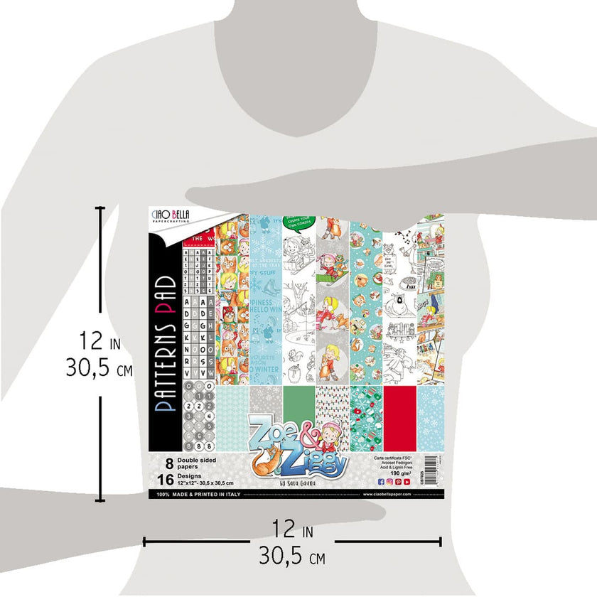 Ciao Bella Zoe & Ziggy Patterns Pad 12