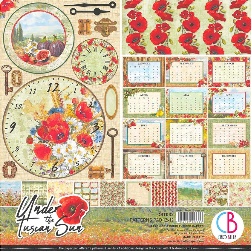 Ciao Bella Under The Tuscan Sun Patterns Pad 12