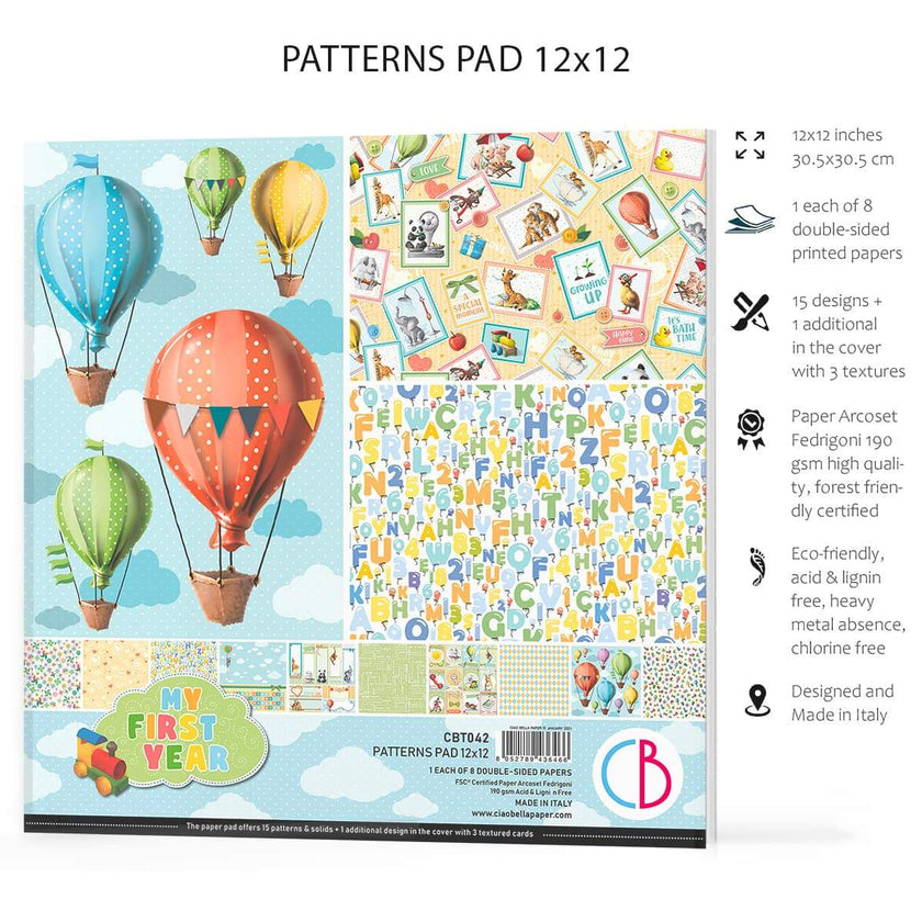 Ciao Bella My First Year Patterns Pad 12
