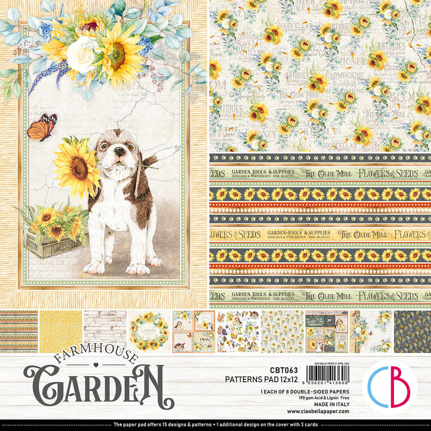 Ciao Bella Farmhouse Garden Patterns Pad 12