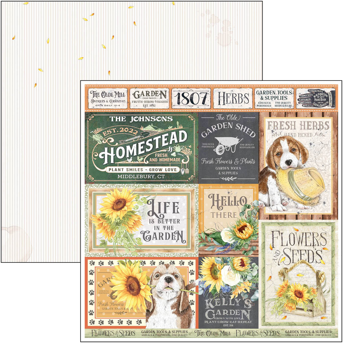 Ciao Bella Farmhouse Garden Patterns Pad 12