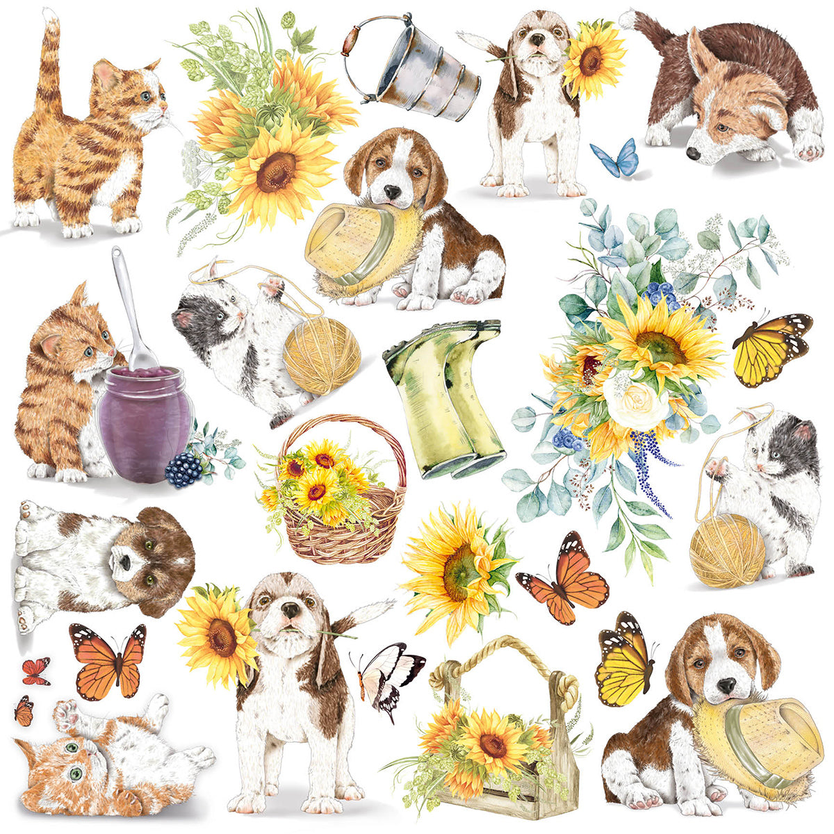 Ciao Bella Farmhouse Garden Patterns Pad 12