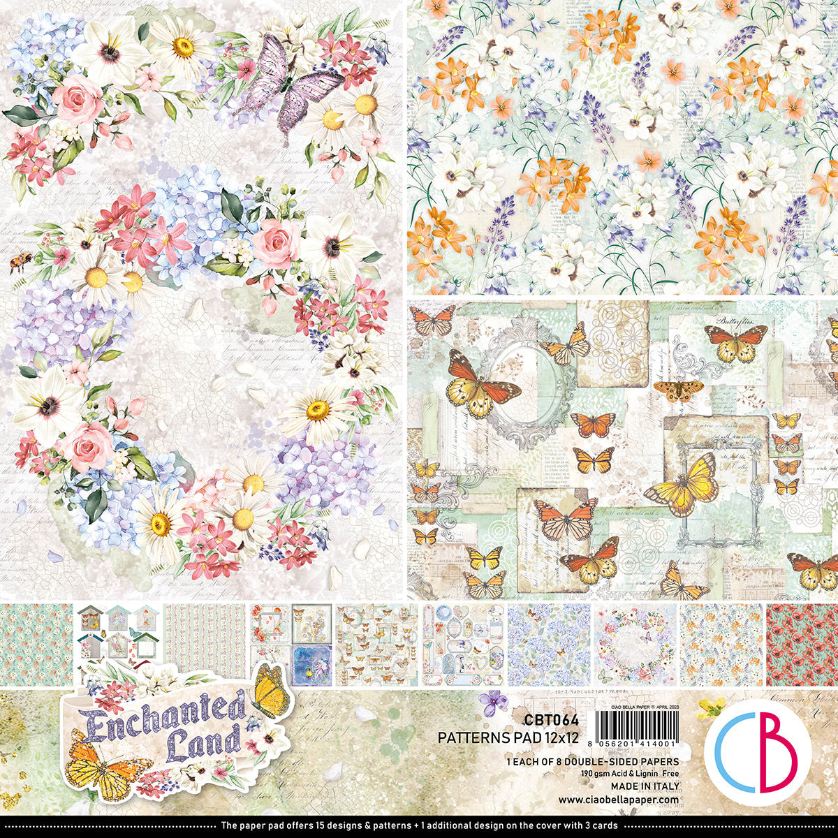 Ciao Bella Enchanted Land Patterns Pad 12