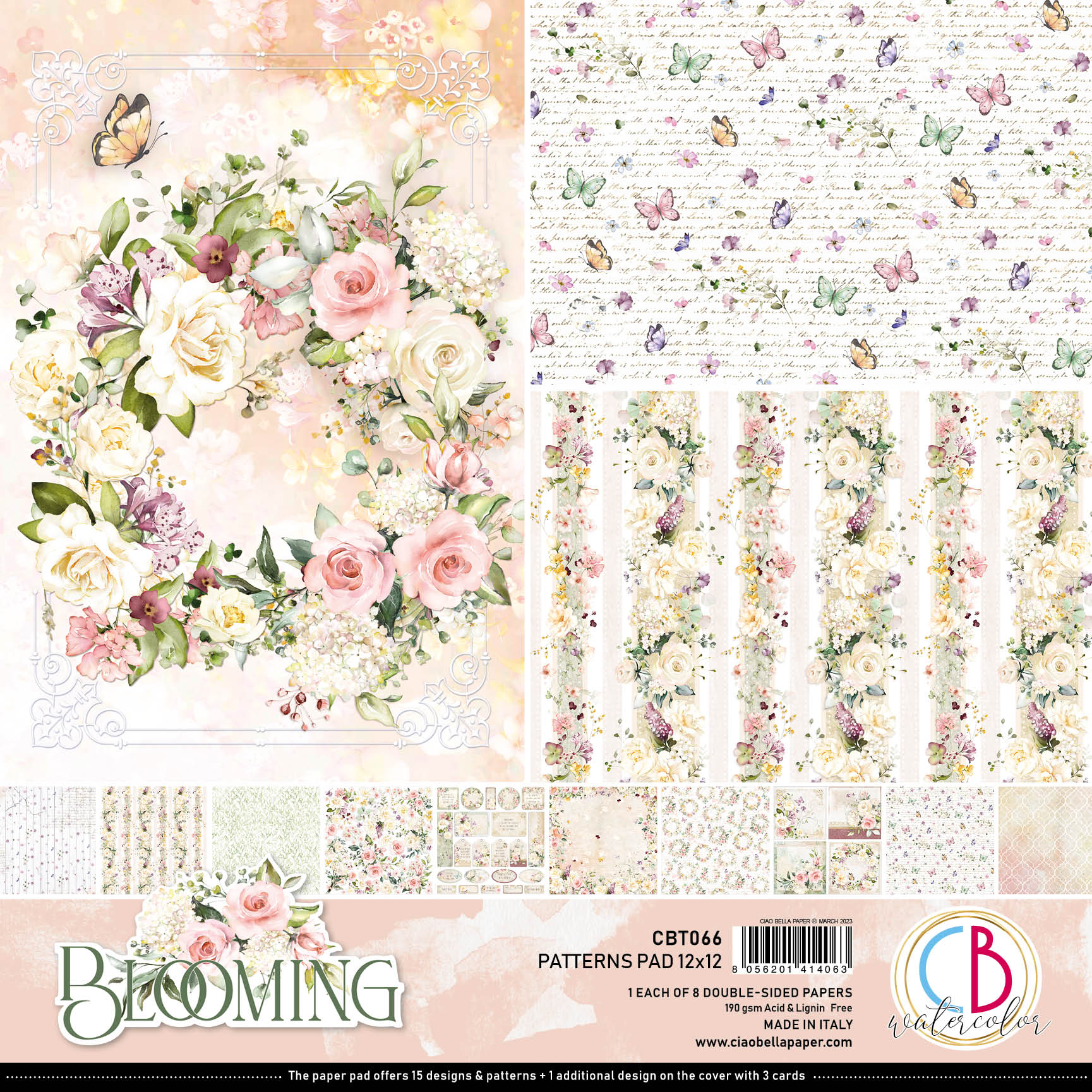 Ciao Bella Blooming Patterns Pad 12