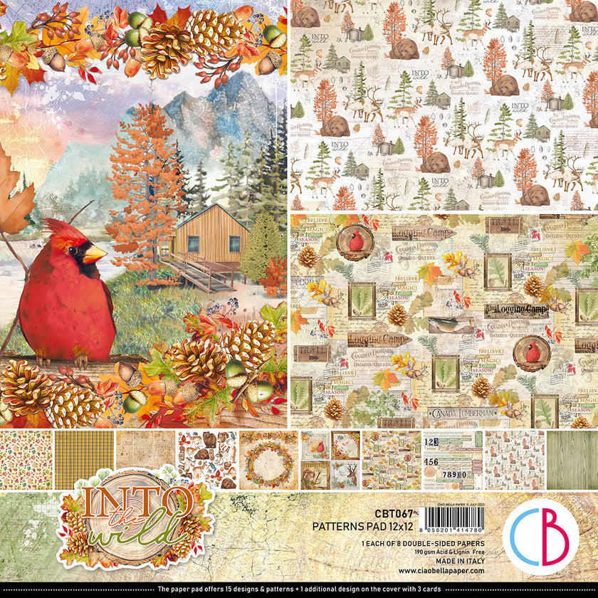 Ciao Bella Into The Wild  Patterns Pad 12