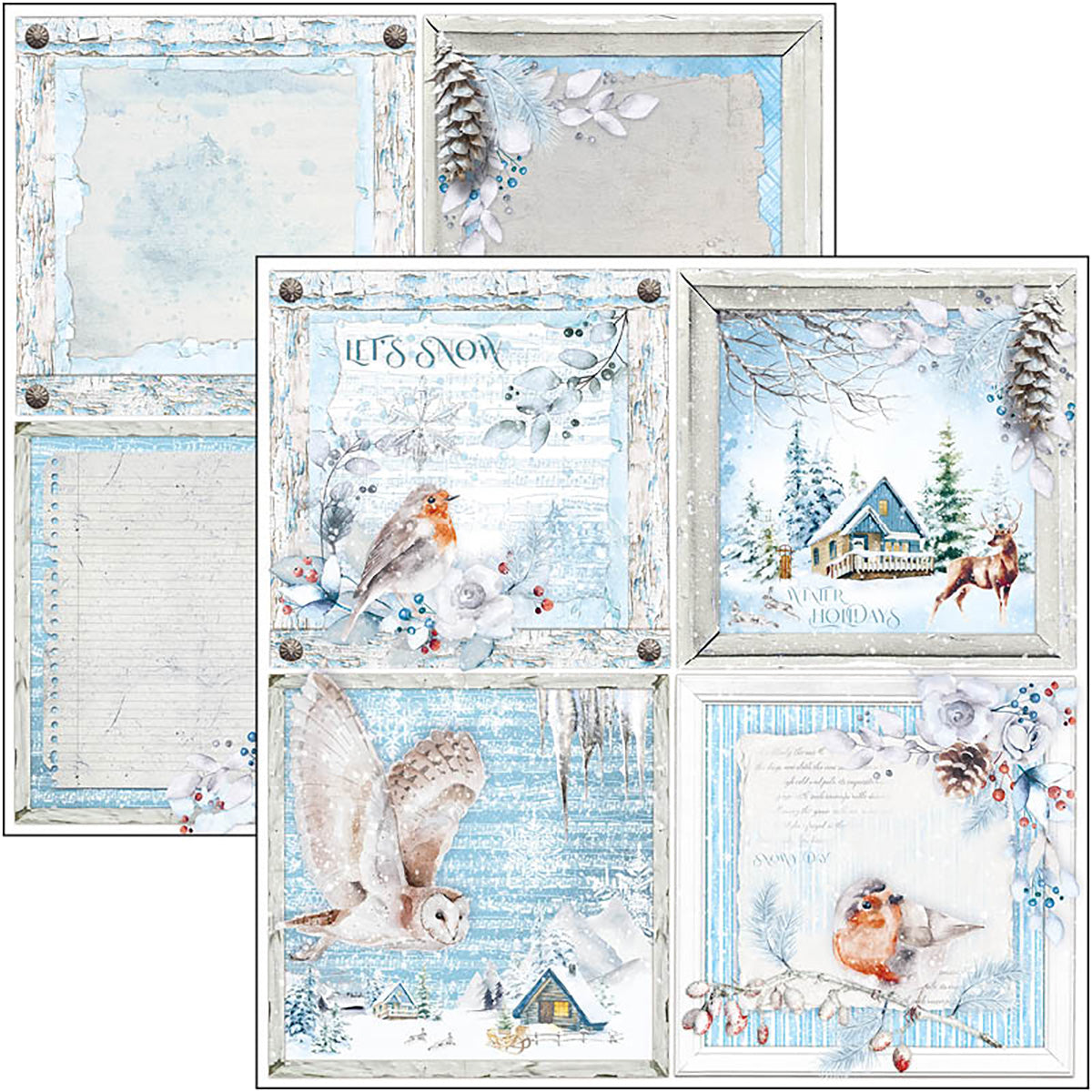 Ciao Bella Winter Journey Patterns Pad 12