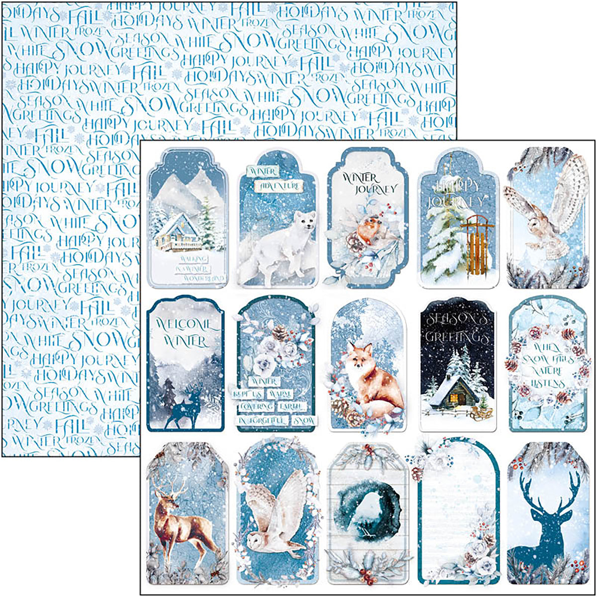 Ciao Bella Winter Journey Patterns Pad 12
