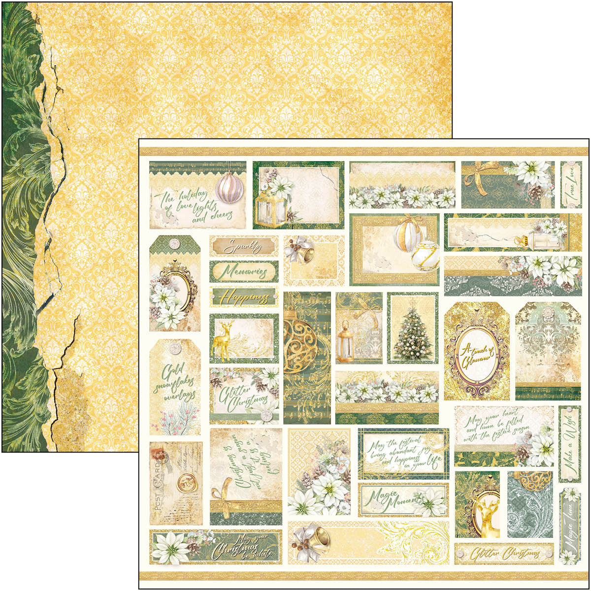 Ciao Bella Sparkling Christmas Patterns Pad 12
