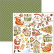 Ciao Bella Dear Santa Patterns Pad 12x12 8/Pkg