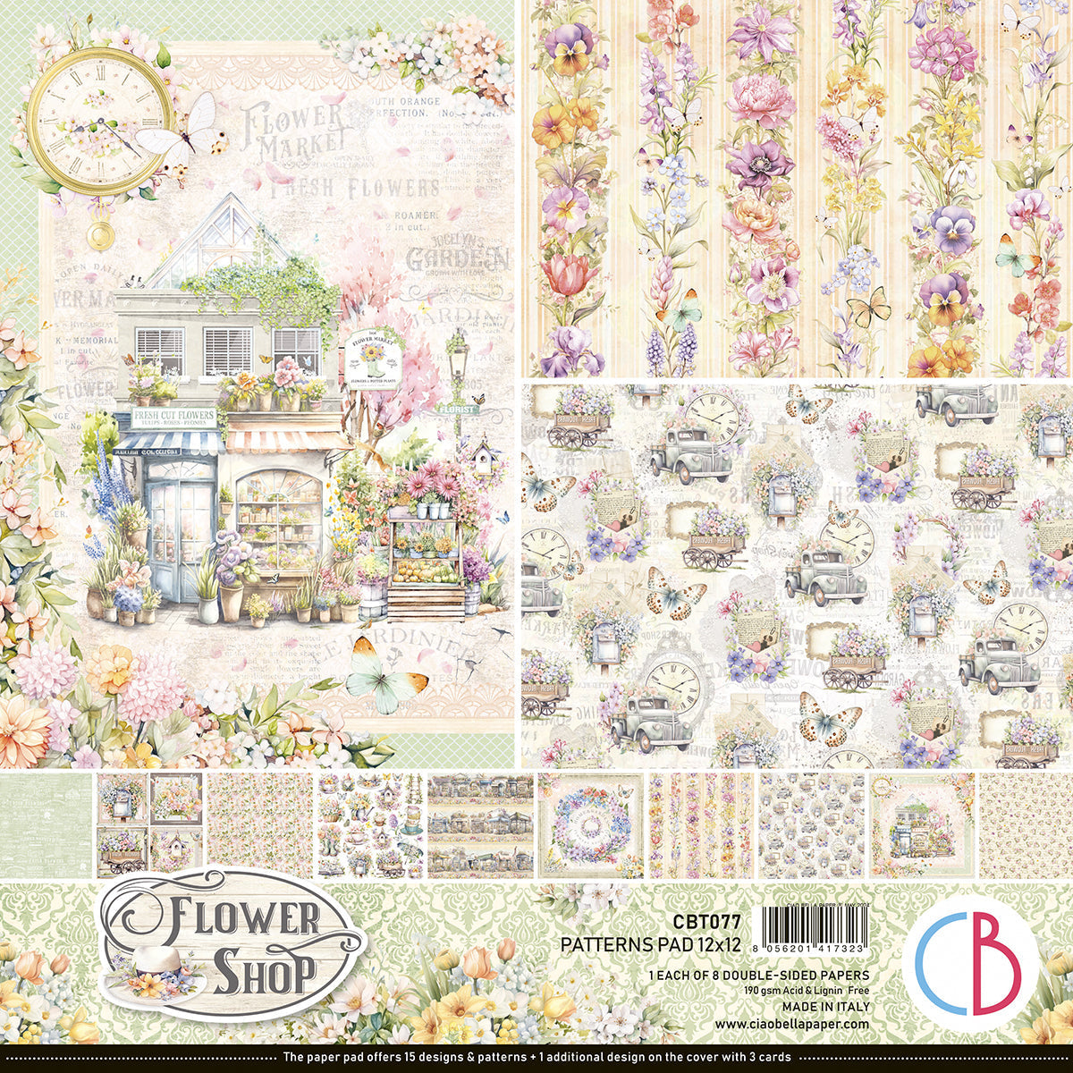 Flower Shop Patterns Pad 12
