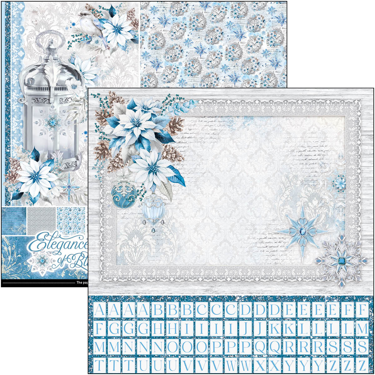 Elegance of Blue Patterns Pad 12