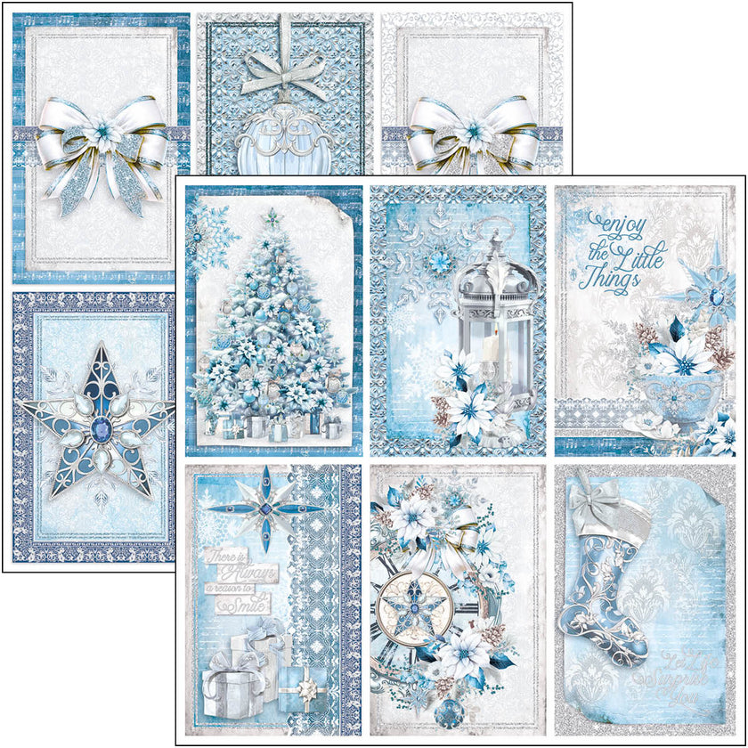 Elegance of Blue Patterns Pad 12