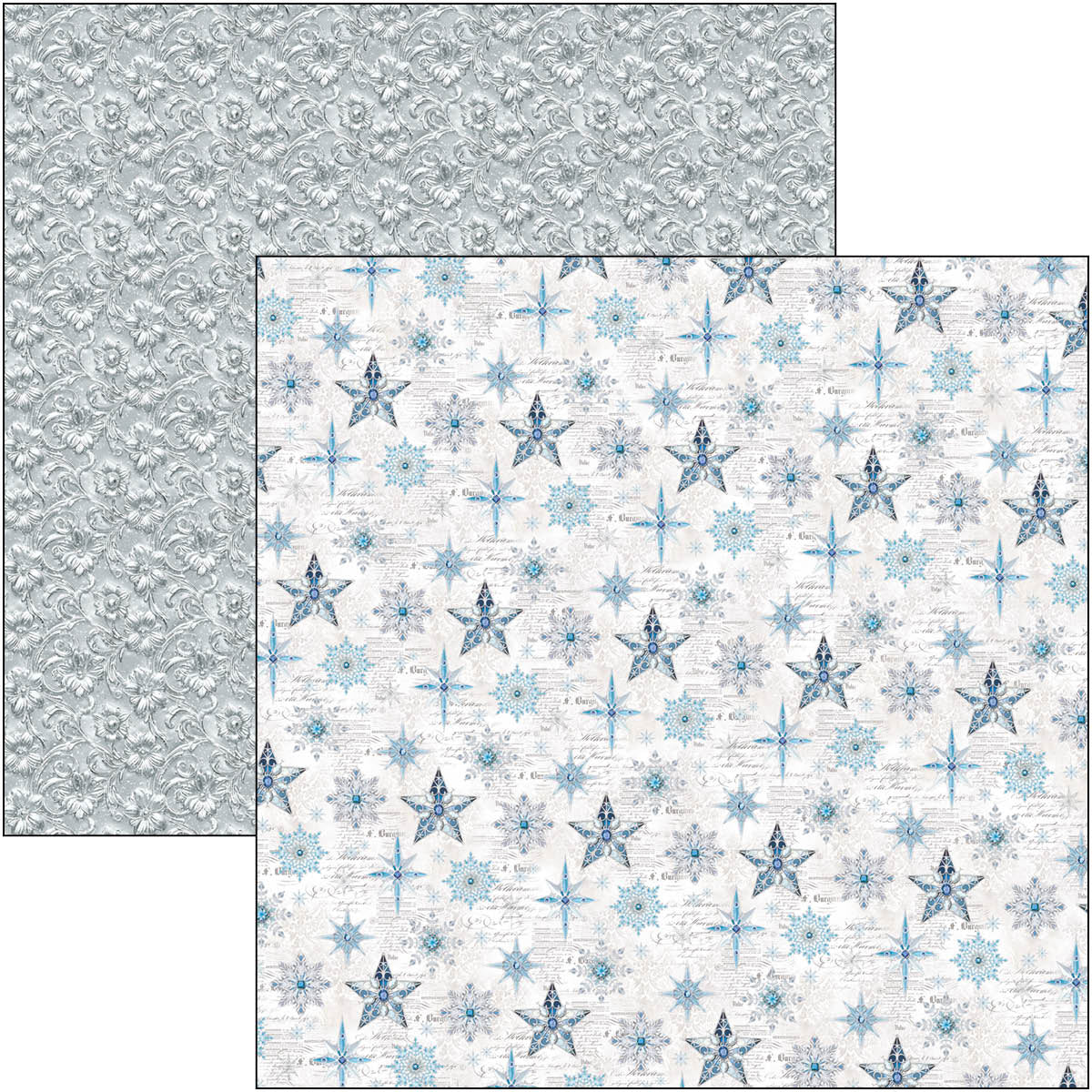 Elegance of Blue Patterns Pad 12