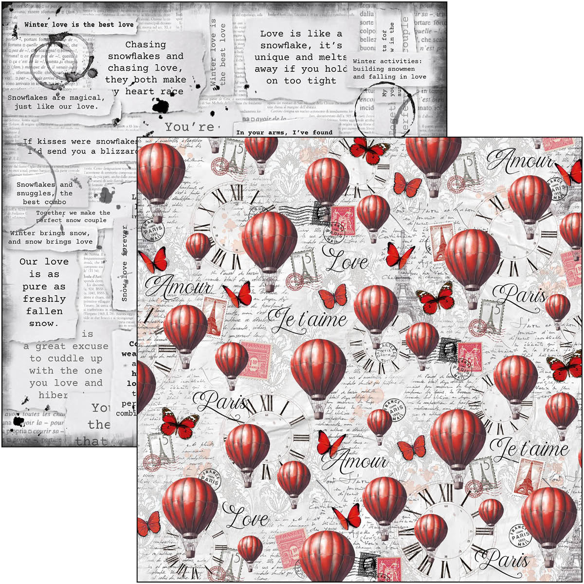 Paris Je t’aime Patterns Pad 12