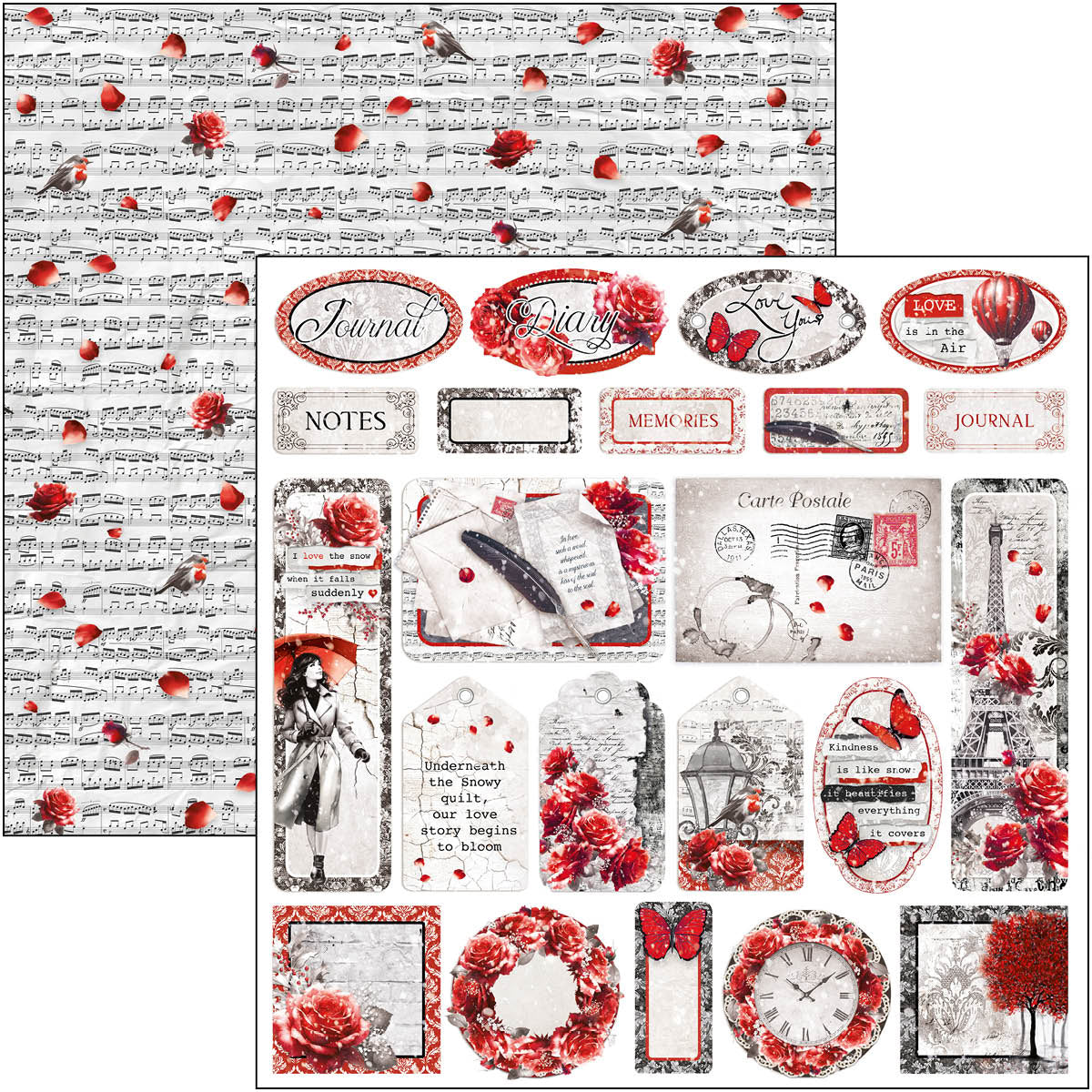Paris Je t’aime Patterns Pad 12