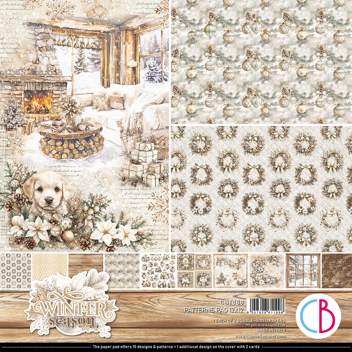 Winter Season Patterns Pad 12