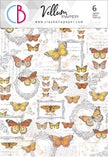 Ciao Bella Vellum Enchanted Land Paper Patterns A4 6/Pkg