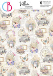 Vellum Flower Shop Paper Patterns A4 6/Pkg