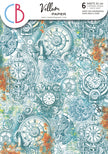 Vellum Coral Reef Paper Patterns A4 6/Pkg