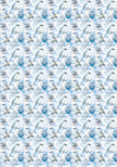 Vellum Elegance of Blue Paper Patterns A4 6/Pkg