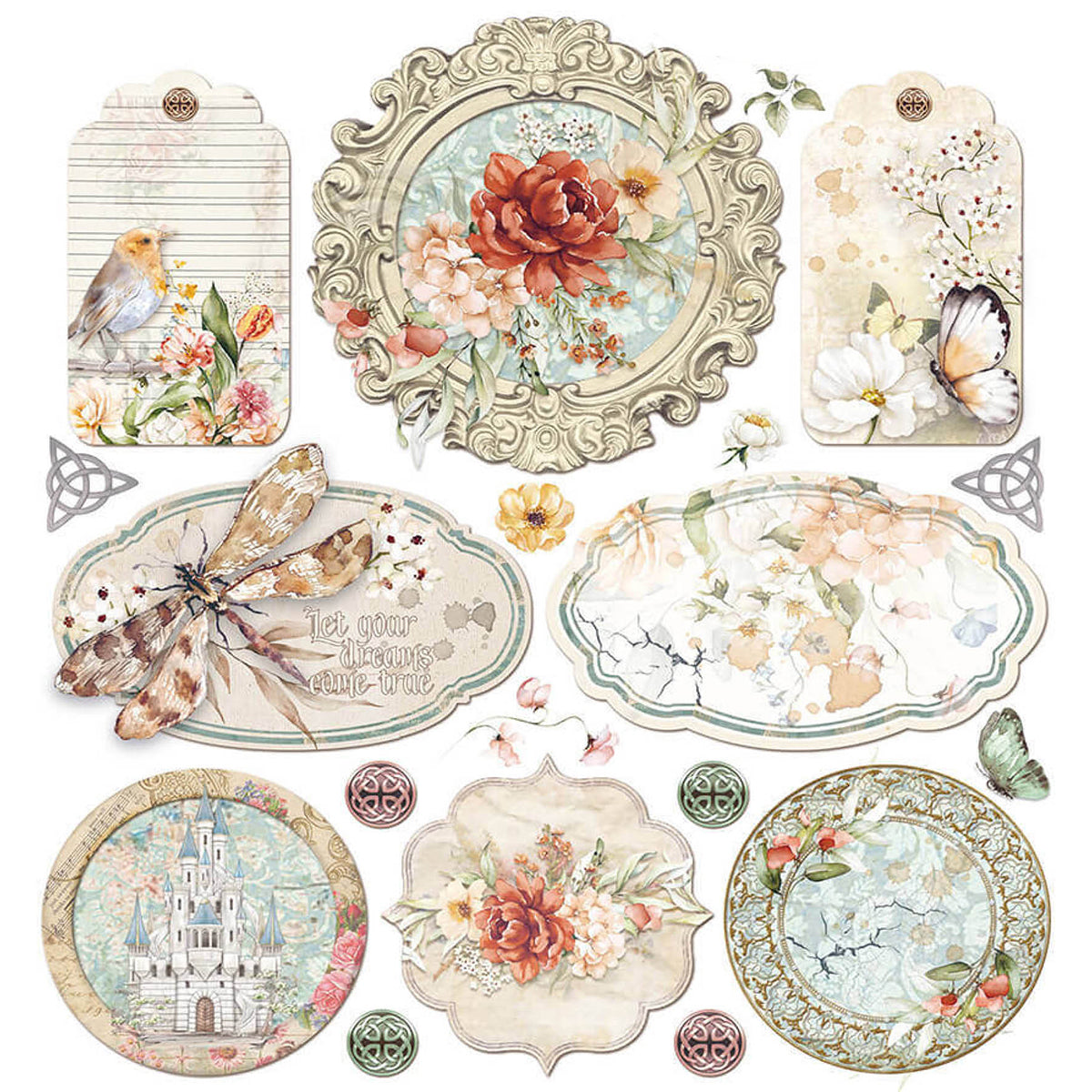 Ciao Bella Vellum Reign Of Grace Fussy Cut 6