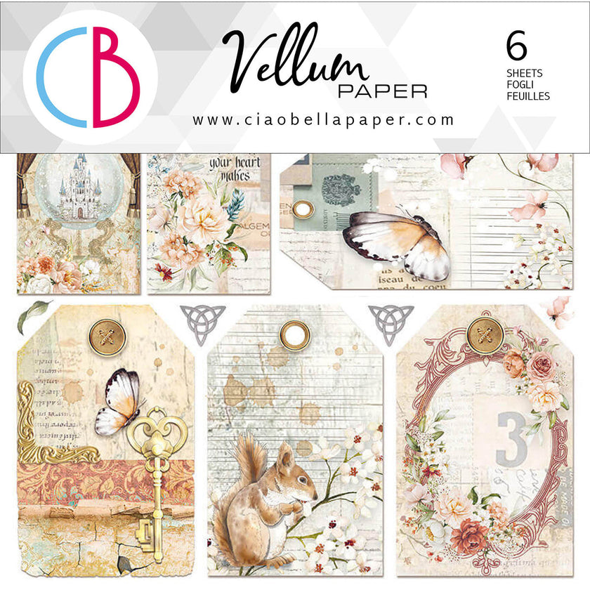 Ciao Bella Vellum Reign Of Grace Fussy Cut 6