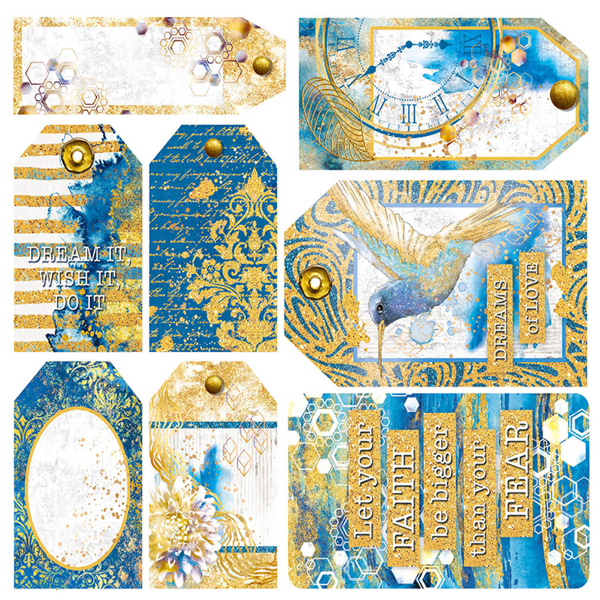 Ciao Bella Vellum Indigo Fussy Cut 6