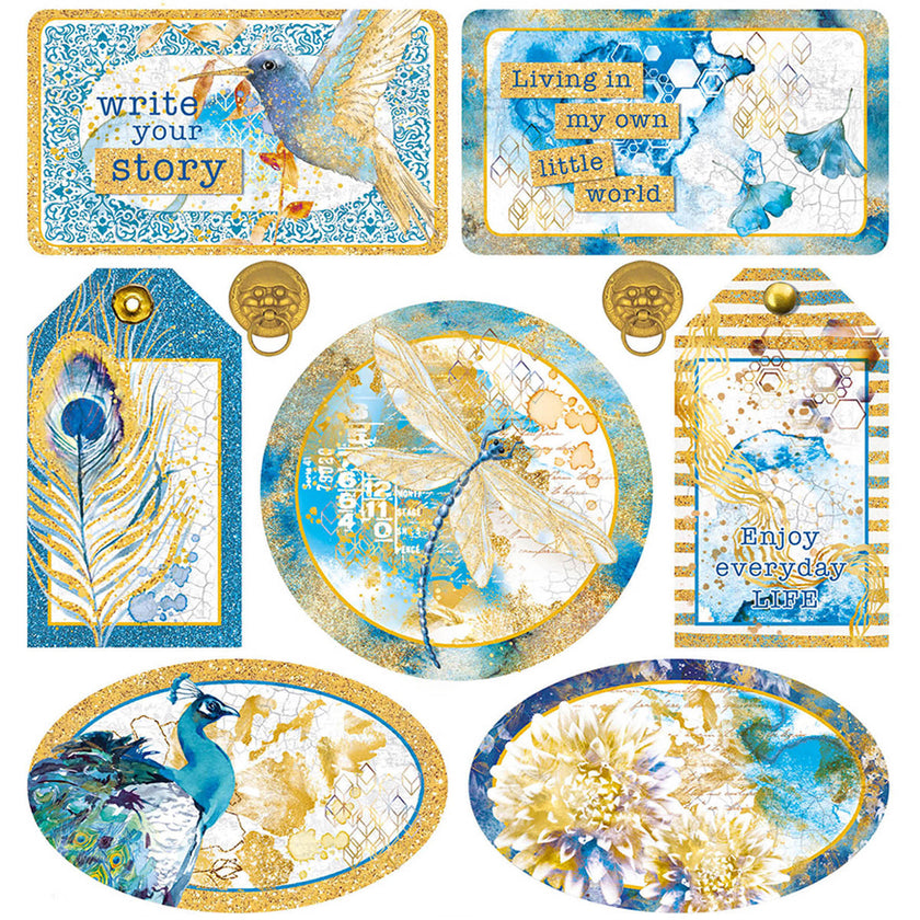 Ciao Bella Vellum Indigo Fussy Cut 6