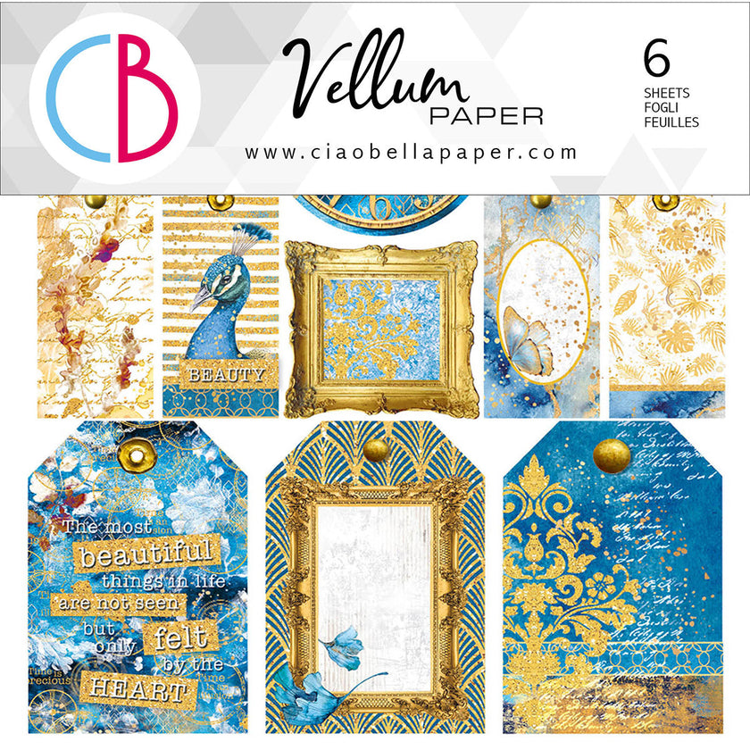 Ciao Bella Vellum Indigo Fussy Cut 6