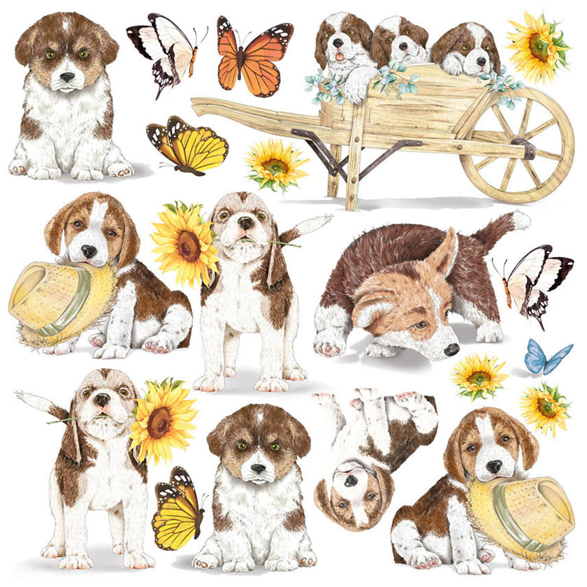 Ciao Bella Vellum Farmhouse Garden Fussy Cut 6
