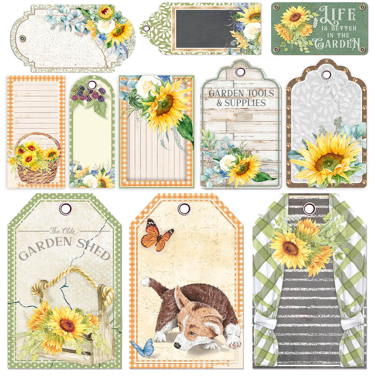 Ciao Bella Vellum Farmhouse Garden Fussy Cut 6