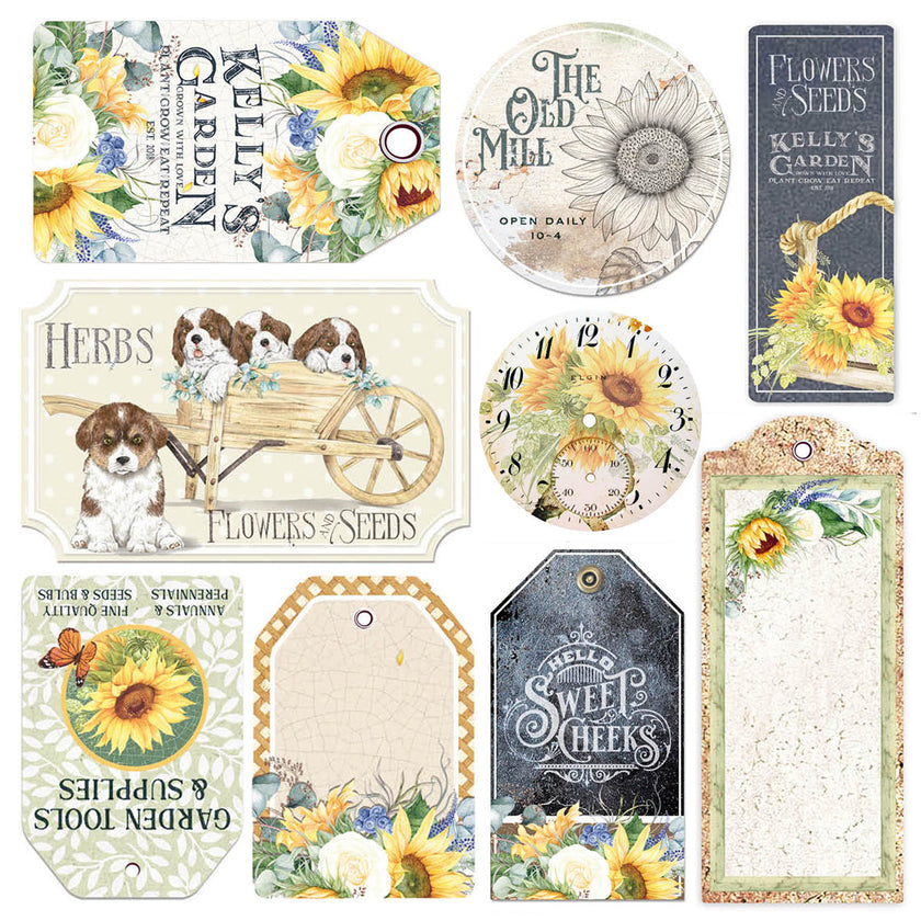 Ciao Bella Vellum Farmhouse Garden Fussy Cut 6