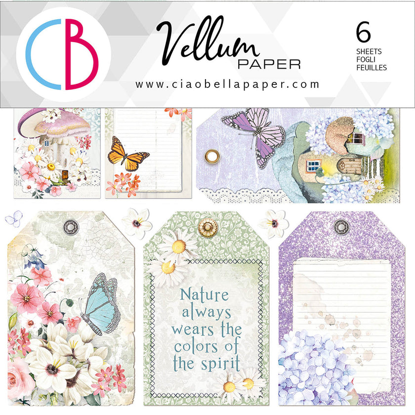 Ciao Bella Vellum Enchanted Land Fussy Cut 6