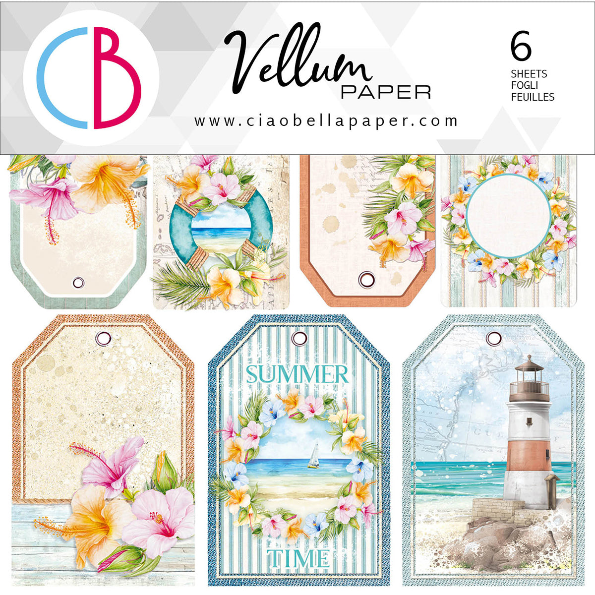 Ciao Bella Vellum Summer Breeze Fussy Cut 6