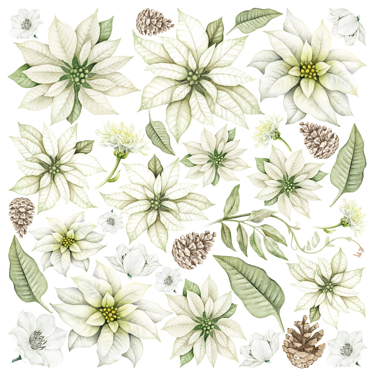 Ciao Bella Vellum Sparkling Christmas Fussy Cut 6