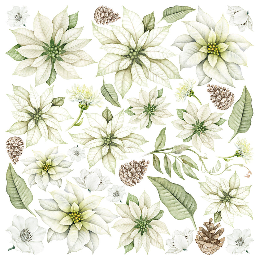 Ciao Bella Vellum Sparkling Christmas Fussy Cut 6